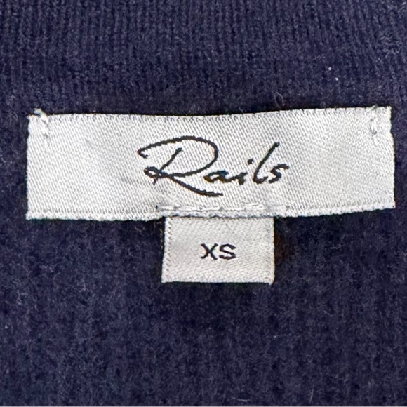 Rails Harris Camel Navy Striped Sweater Size XS - Picture 5 of 7